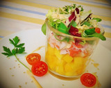 Foto del paso 13 de la receta: Ensalada de mango y langostinos con mayonesa de brandy