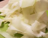 A picture of step 1 of Courgette salad.