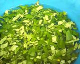 A picture of step 1 of Waterleaf and Utazi Native Rice 2.