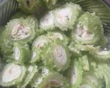 A picture of step 1 of Crispy Bitter gourd rings.