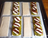 Foto del paso 4 de la receta: Hojaldre de pesto, mozzarella y tomate seco