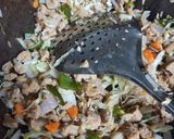 A picture of step 1 of Nutrela Chinese fried rice.