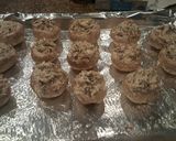 A picture of step 5 of Italian stuffed mushrooms.