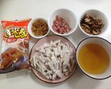 A picture of step 1 of Taro Cake.