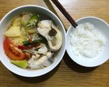 Hình bước làm 5 của món Canh Chua Cá Hú