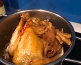 Hình bước làm 2 của món Gà vườn hấp nước mắm