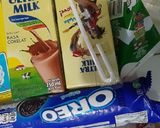 Foto langkah ke 1 dari resep Puding susu coklat oreo.