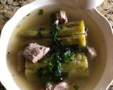 A picture of step 3 of Bitter Melon Soup Stuffed with Fish Paste.