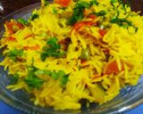 A picture of step 3 of Peas potato pulao pulav.
