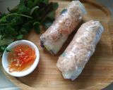 Hình bước làm 4 của món Bì cuốn với rau nhà lá vườn