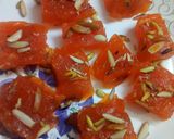 A picture of step 5 of Bombay special Karachi halwa.
