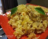A picture of step 4 of Besan Gatta Pulao.