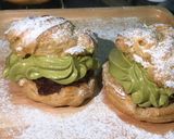 รูปขั้นตอนการทำที่ 12 ของ 🇫🇷 Matcha Choux Cream / 🇬🇧 Matcha cream puff 🍵🎞 (ชูว์ครีมมัทฉะชาเขียว)