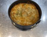 A picture of step 8 of Filo meat pie.