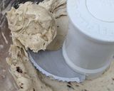 A picture of step 4 of Banana + tahini cheat ice cream.