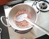 A picture of step 1 of Red Chivda kheer.