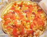 Foto del paso 6 de la receta Quiche de salmón y langostinos