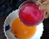 ஆரஞ்சு செம்பருத்தி ஜூஸ் (Orange, Hibiscus, Honey Ginger juice recipe in tamil) ரெசிபி ஸ்டேப் 4 புகைப்படம்