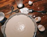 A picture of step 2 of Spanish torrija cake.