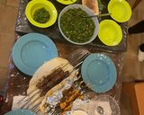 A picture of step 6 of Kafta balls - Lebanese style meatballs.