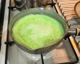 Foto langkah ke 2 dari resep Mini Pudding Gula Merah Pandan Lumut.