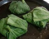 লাউ পাতায় ছোট চিংড়ি পাতুরি(lau patay choto chingri paturi recipe in Bengali) রেসিপি ধাপ - 9 ছবি