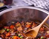 A picture of step 7 of Instant Pot Beef Mechado.