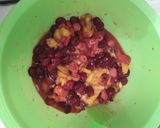 Tejfölös gyümölcs saláta gyümölcs zselével recept fázis 2 fotója