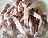A picture of step 1 of Nduma/arrow root omelette.