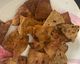 A picture of step 3 of Roti Chaat.