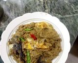 ইলিশ দিয়ে কচু শাক (ilish diye kochu saag recipe in Bengali) রেসিপি ধাপ - 3 ছবি