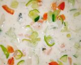 A picture of step 4 of Vegetable raita.