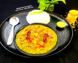 A picture of step 6 of Double Tadka Lasooni Palak Yellow Moongdal - Dhaba-Style.
