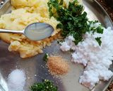 A picture of step 2 of Tapioca and Potato Stuffed Paratha - A Fasting Delight.
