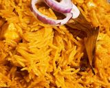 A picture of step 5 of Cooker veg Biryani.