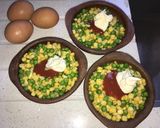 Foto del paso 5 de la receta: Choclos y arvejas gratinados en paila de greda