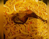 Stir fry onion pasta (spaghetti)matakin girki4 hoto