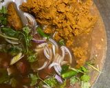 A picture of step 2 of South Indian fish curry.