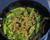 A picture of step 5 of Okra With Onion Masala.