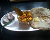 A picture of step 5 of Haldi ki sabzi.