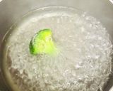 A picture of step 1 of Broccoli Salt Namul for Bento Boxes.