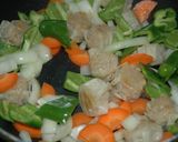 A picture of step 5 of Sweet and Sour Pork-Style with Store-Bought Shumai.
