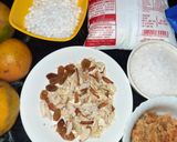 A picture of step 1 of Orange sabudana kheer.