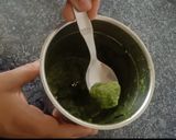 A picture of step 2 of Mayo mint dip.
