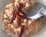 A picture of step 3 of Pork rice wine stew.