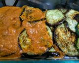 Foto del paso 6 de la receta: BERENJENAS Y Calabacín con Salmorejo y Queso Mozzarella