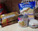 Foto del paso 1 de la receta: Pasta con crema y doble queso
