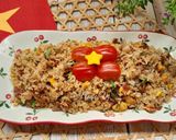 Hình bước làm 3 của món Cơm chiên thập cẩm