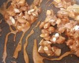 A picture of step 5 of Almond chikki.