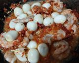 Foto langkah ke 3 dari resep Sambal Udang Telur Puyuh.